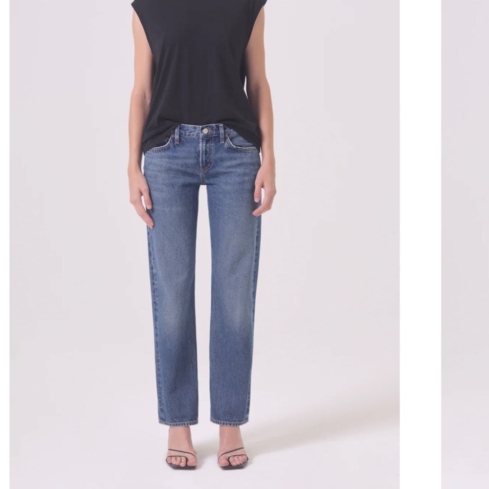 AGOLDE Low Rise loose fit, Straight Leg Jeans. Size 28